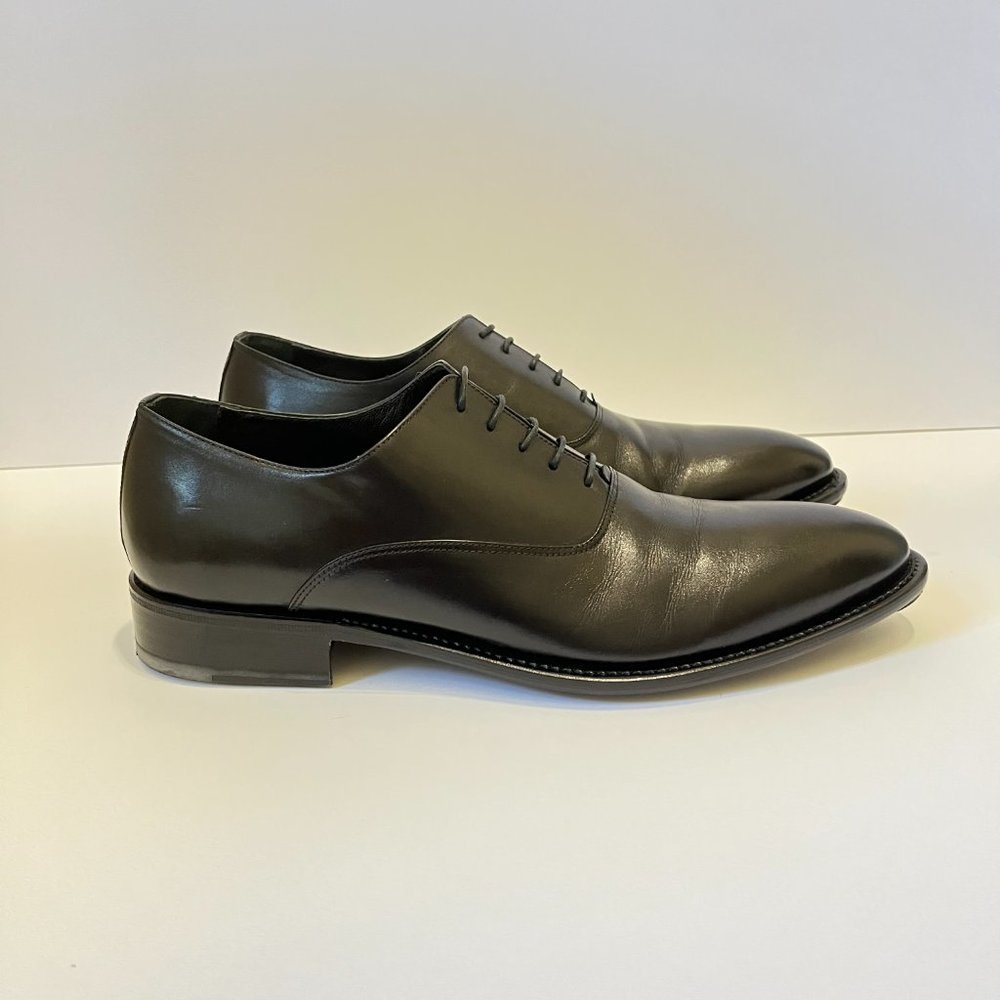 Black Oxford Dress Shoe by Enrico Fantini - Picture 3 of 14